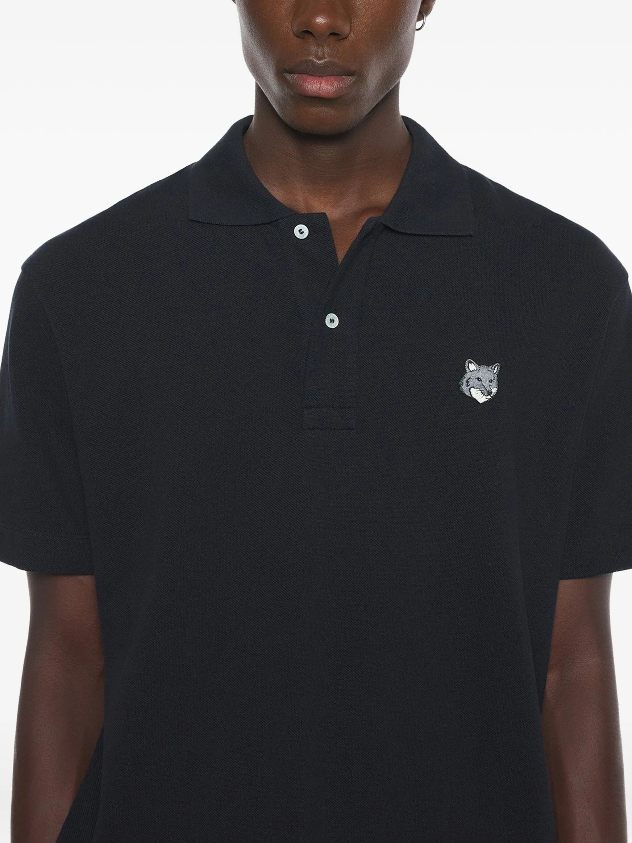 Maison Kitsuné Fox-head Embroidered Polo Shirt - 3