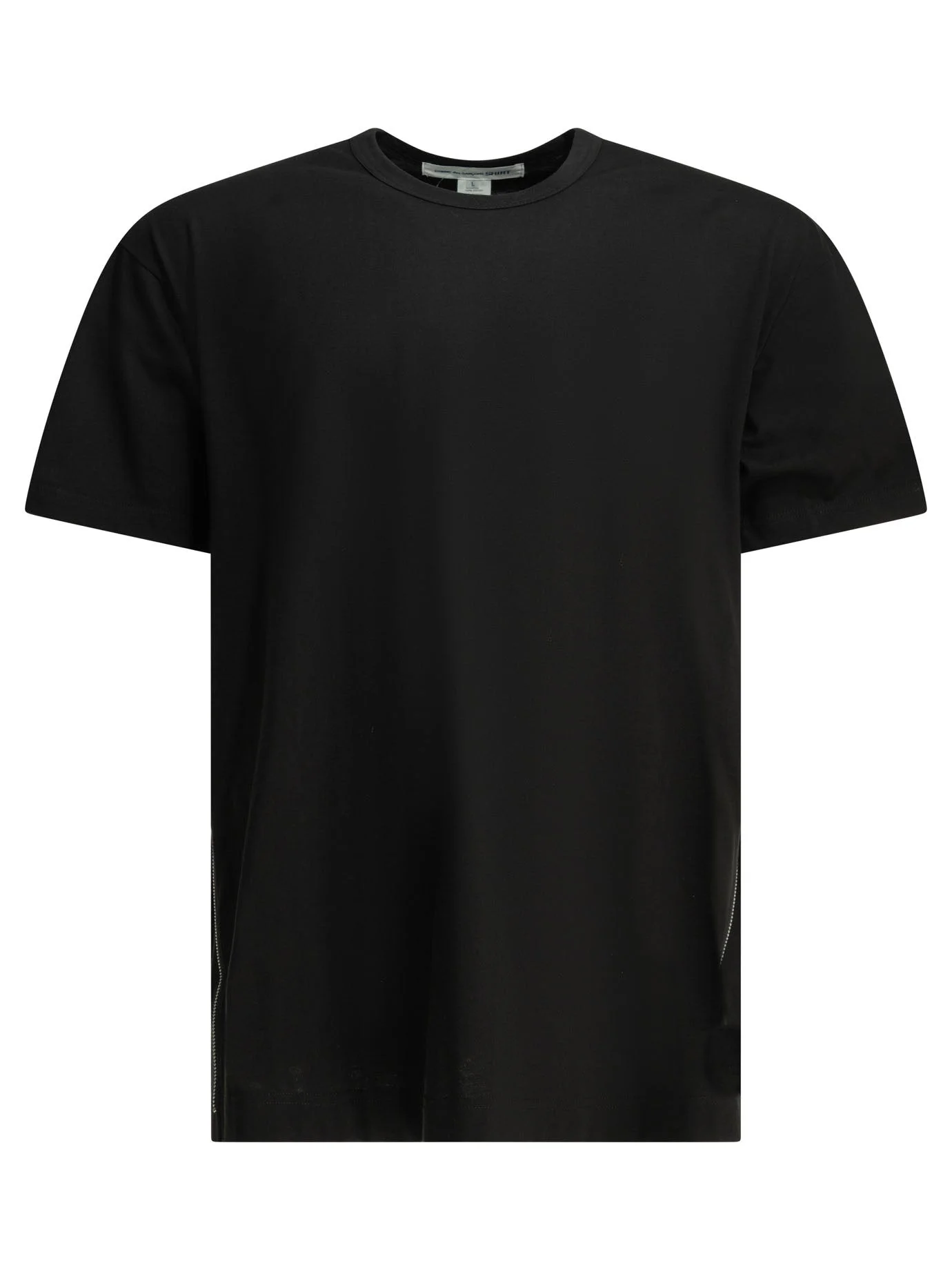 Comme Des Garçons Shirt Crew-neck T-shirt With Zipper Detail - 1