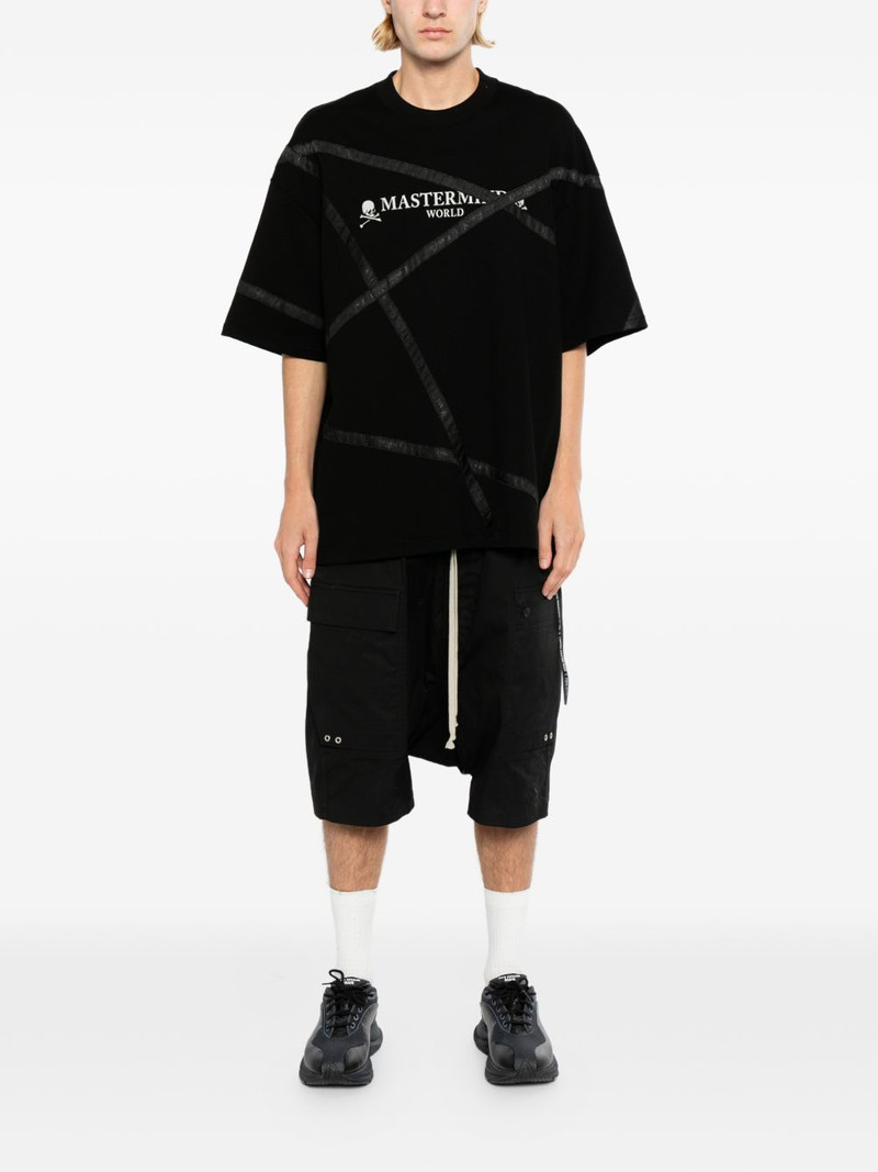 MASTERMIND WORLD logo-print panelled T-shirt outlook