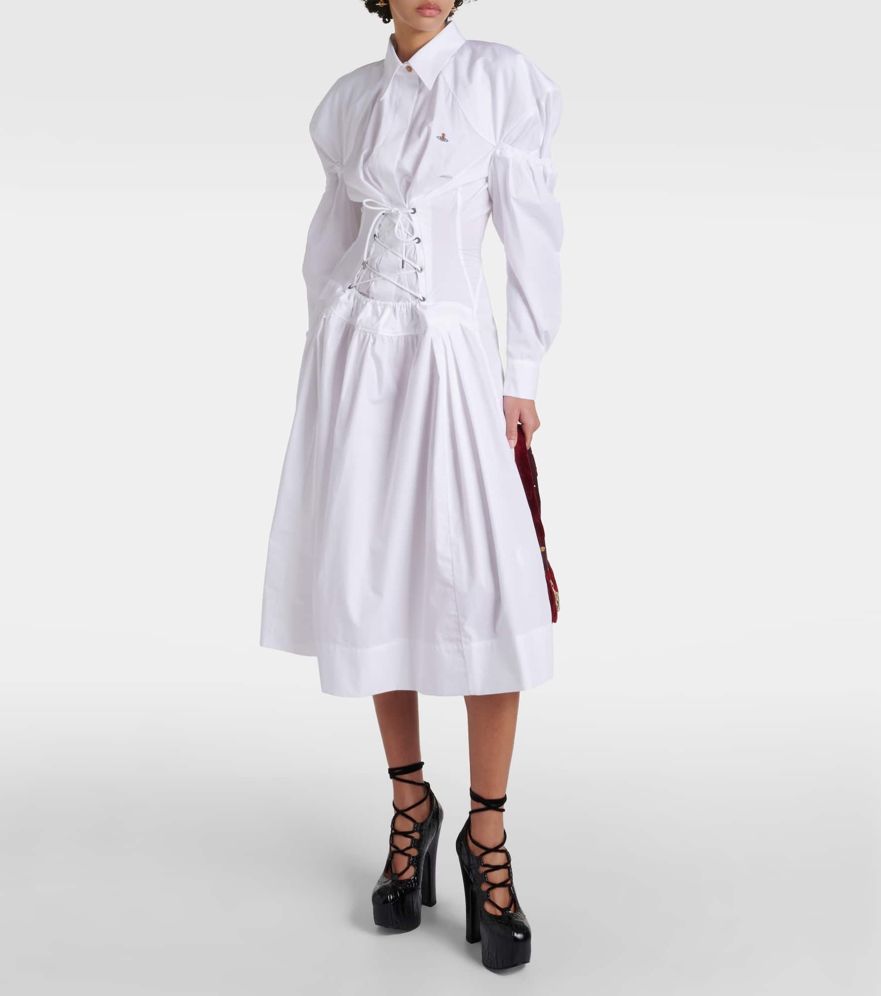 Kate cotton poplin midi dress - 2