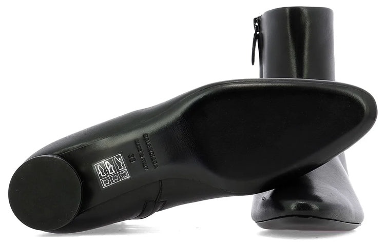 (WMNS) Balenciaga Ankle Boots 'Black Leather' 590993WA8F41006 - 5