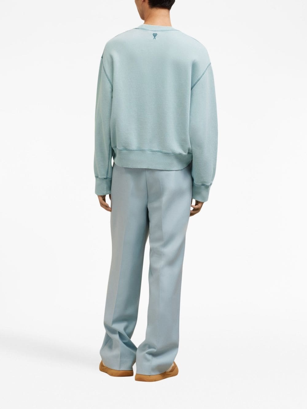 embroidered-logo cotton sweatshirt - 5