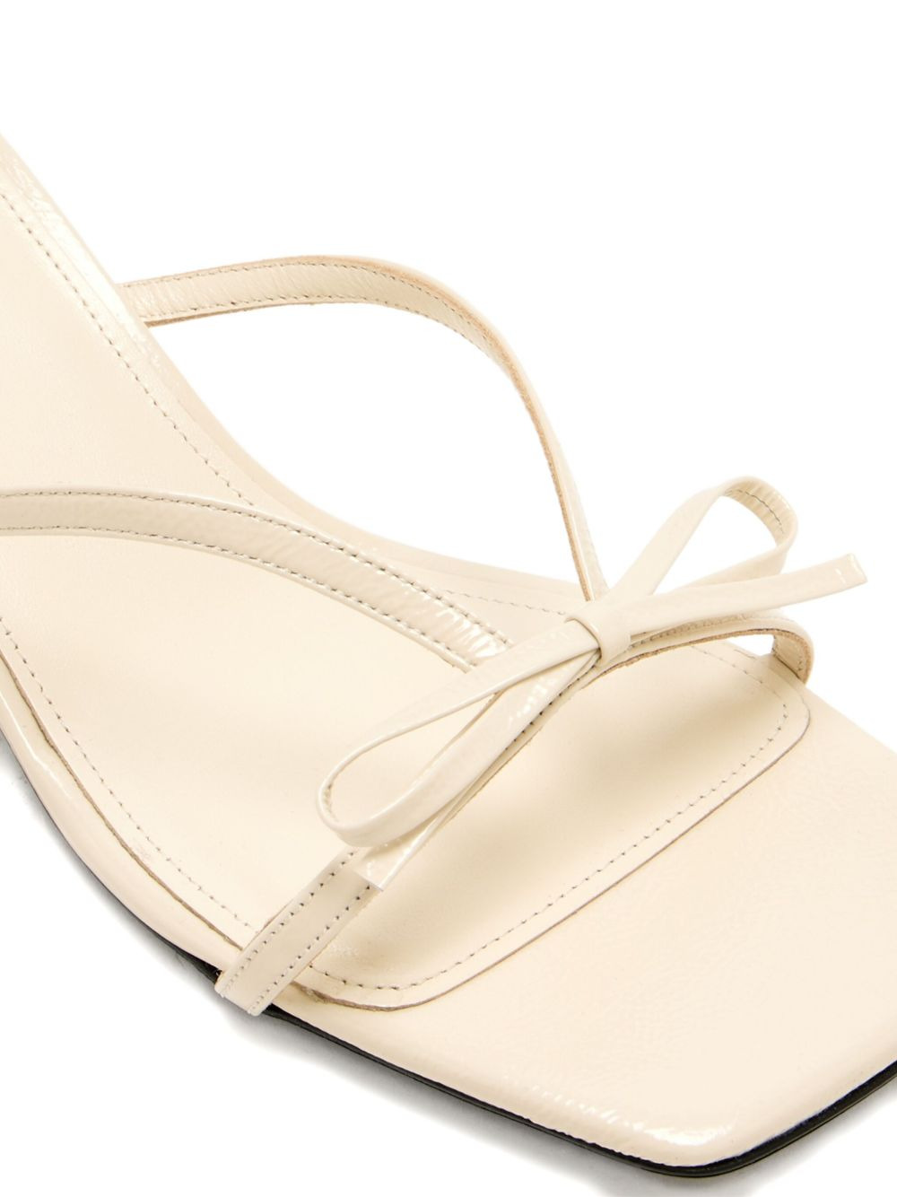 55mm bow-detail square-toe sandals - 4