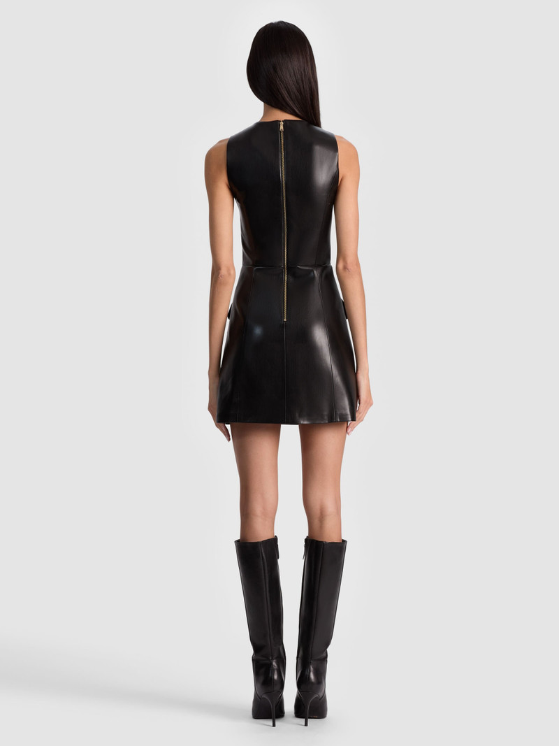 Alice + Olivia MARCELLA VEGAN MINI DRESS outlook