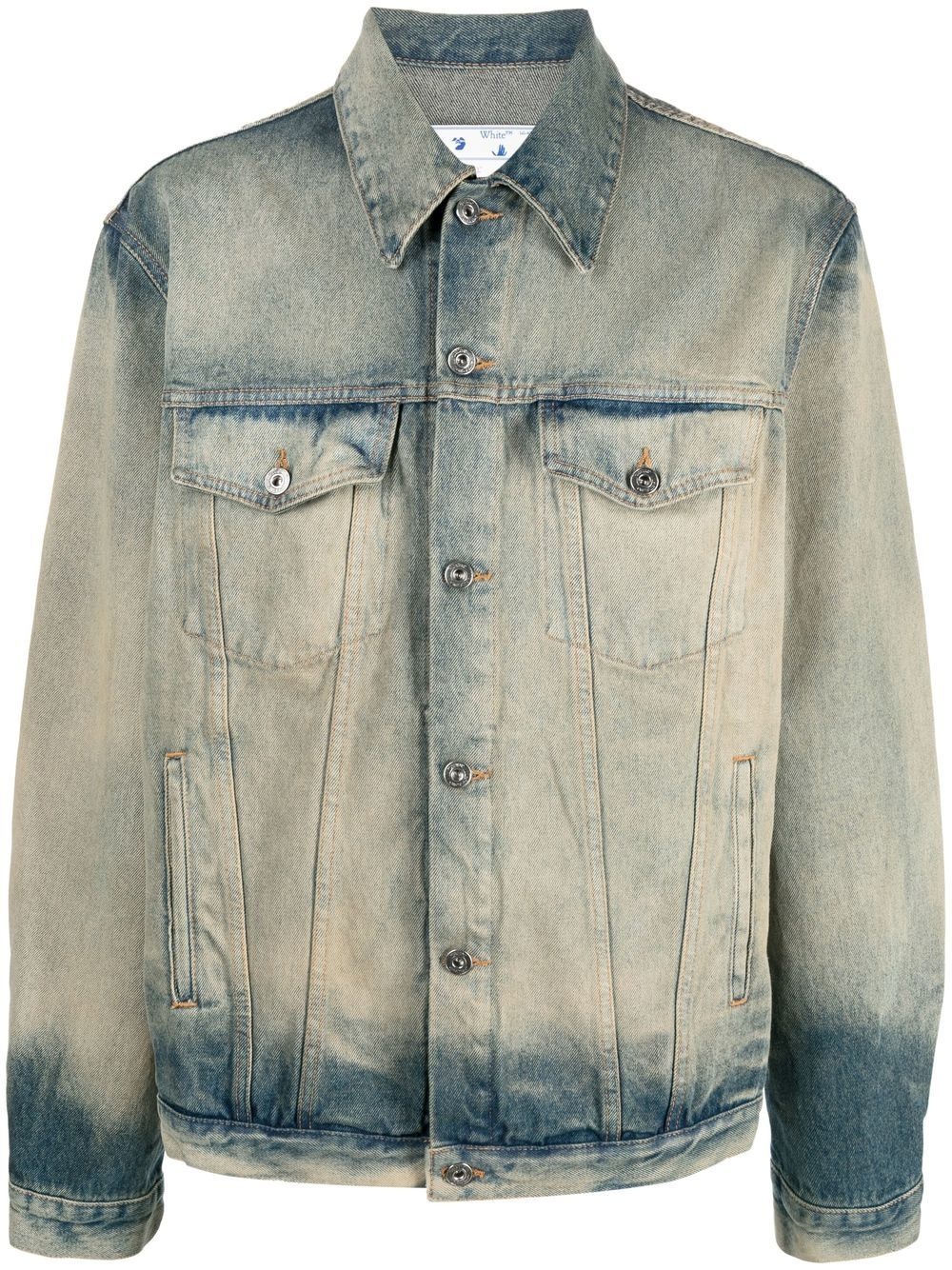 acid-wash denim jacket - 1