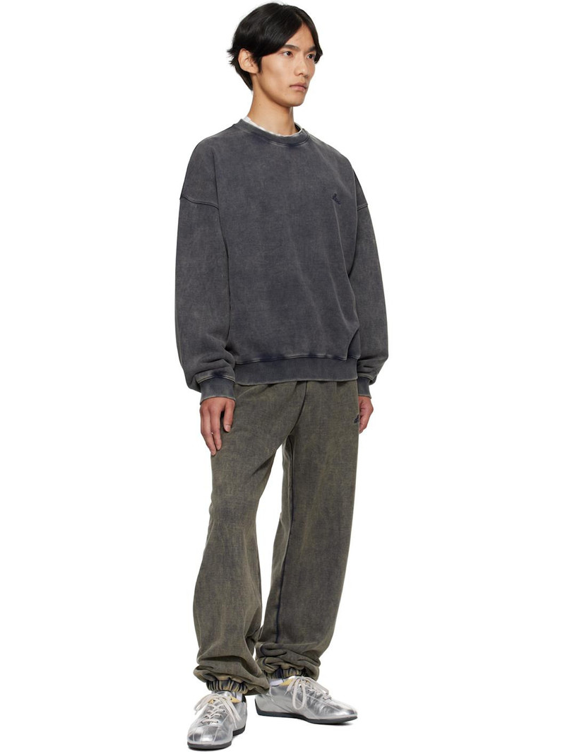 We11done Navy Bleached Sweatshirt outlook