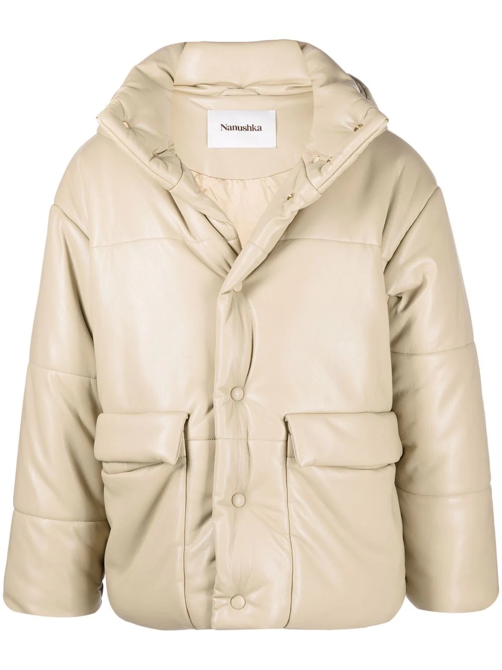 hooded puffer jacket - 1