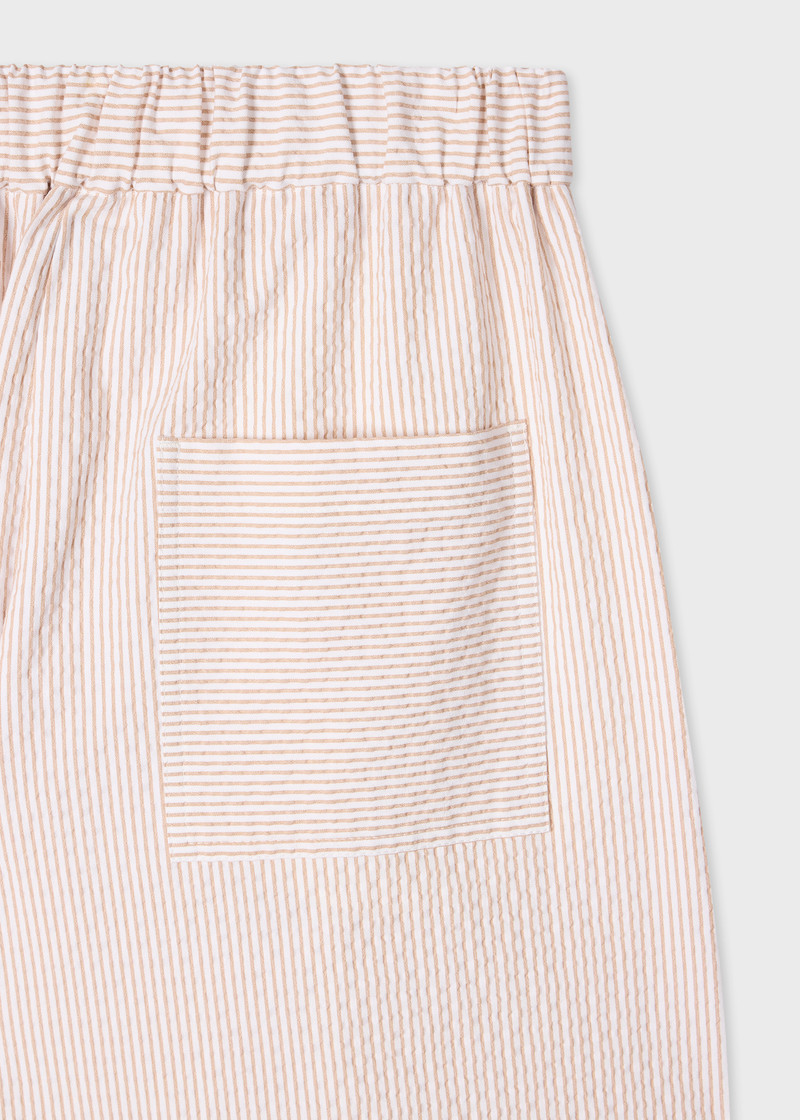 Women's Stripe Seersucker Two Piece Suit 4