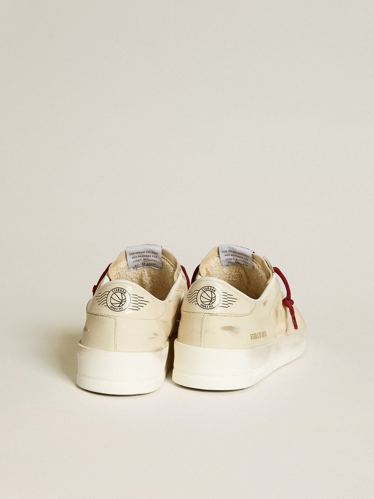Men’s Stardan LTD in suede with patent white leather star and heel tab - 4