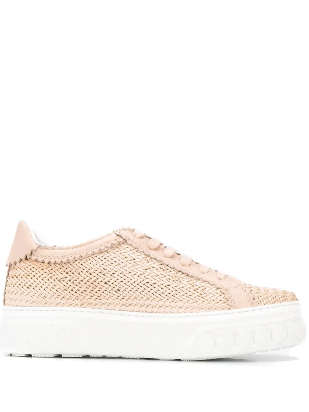 woven low-top sneakers - 1