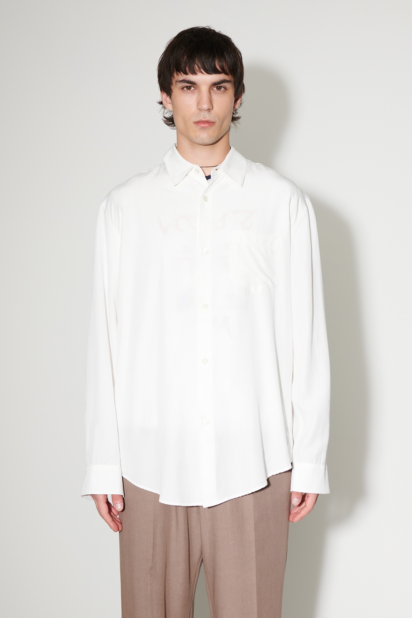 Initial Shirt Off White Lyocell - 7