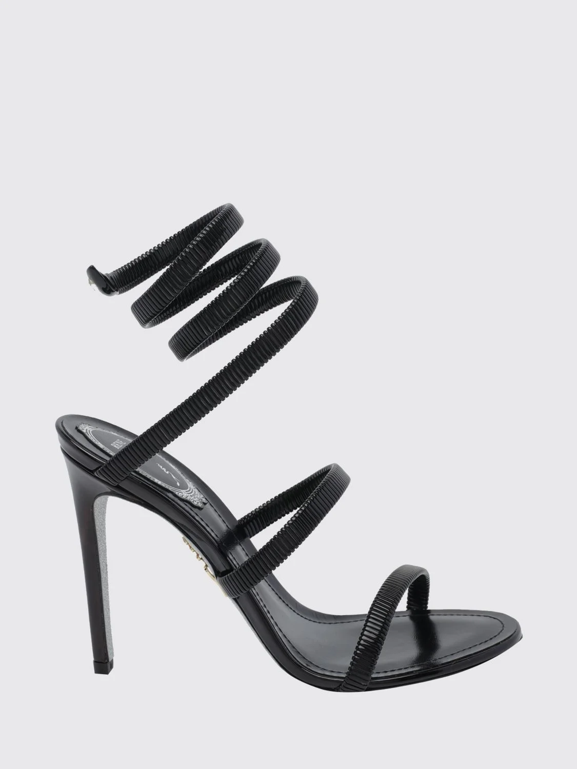 RENE CAOVILLA Juniper Stiletto Sandals with Iconic Snake Strap - 1