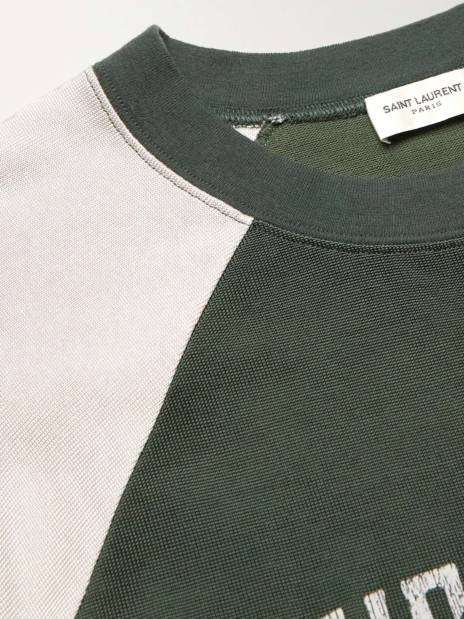 Printed Colour-Block Jersey T-Shirt - 5