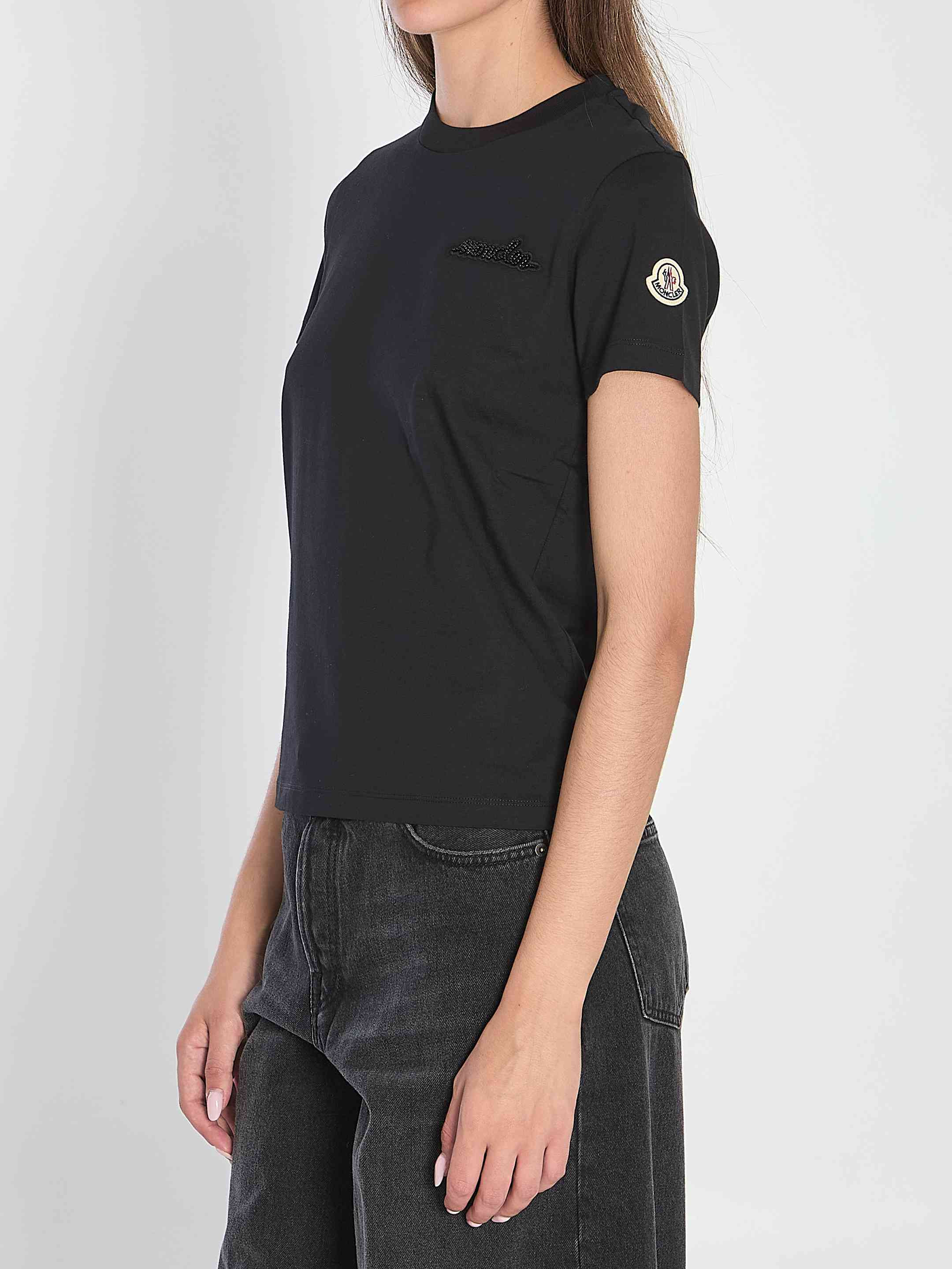 Moncler Women Beaded Logo T-Shirt - 2