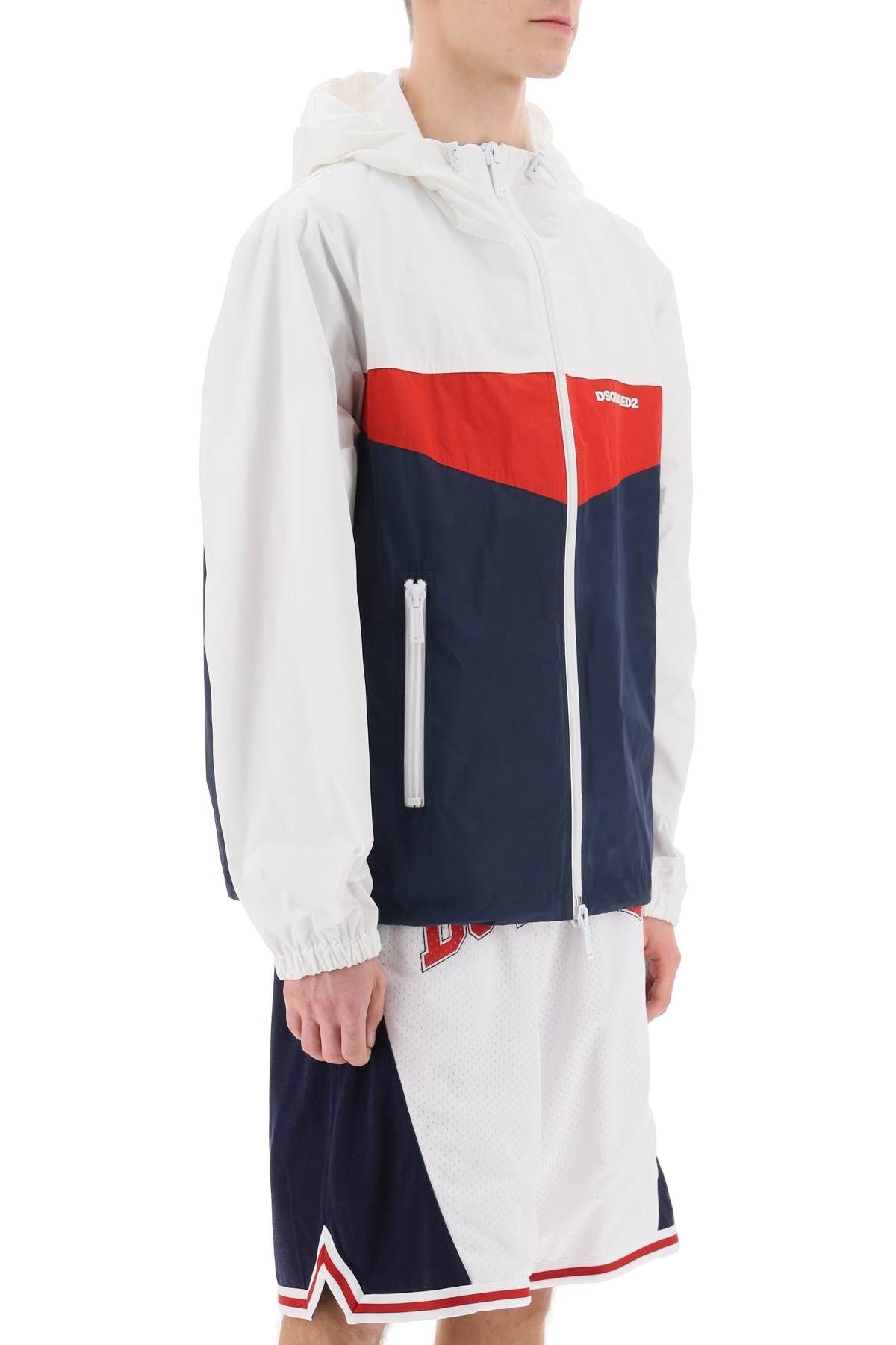 COLOR BLOCK WINDBREAKER JACKET - 3