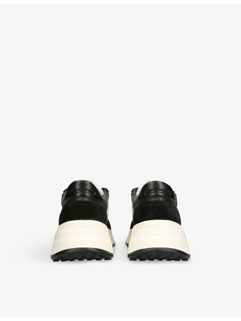 Allacciato H 669 Suede and Leather Low-Top Trainers - 4