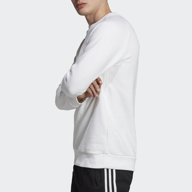 adidas originals Casual Sports Pullover Round Neck White ED6208 - 5
