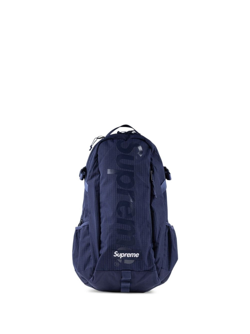 logo-print nylon backpack - 1