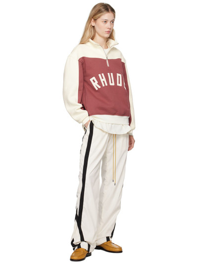 Rhude Burgundy & Off-White 'Chamonix' Sweatshirt outlook