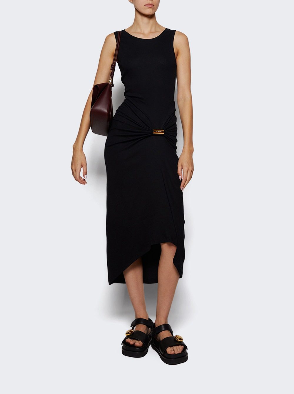 Cotton Tank Dress Black - 2