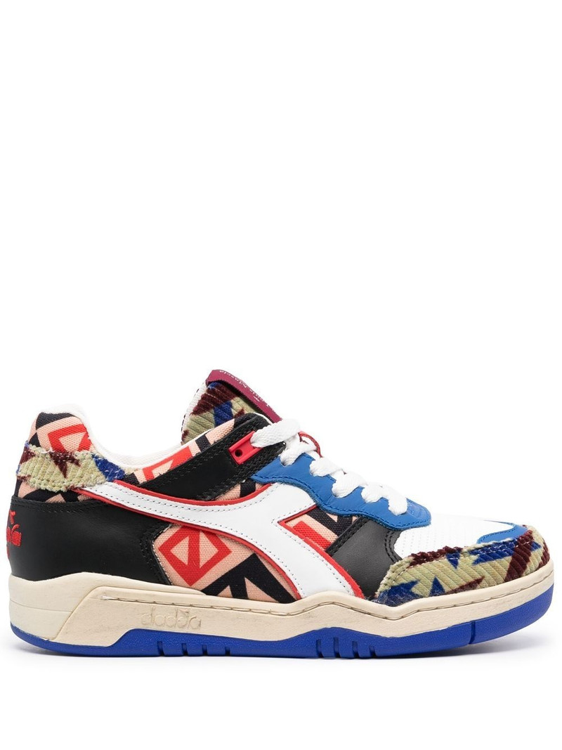 multicolour panelled sneakers 1
