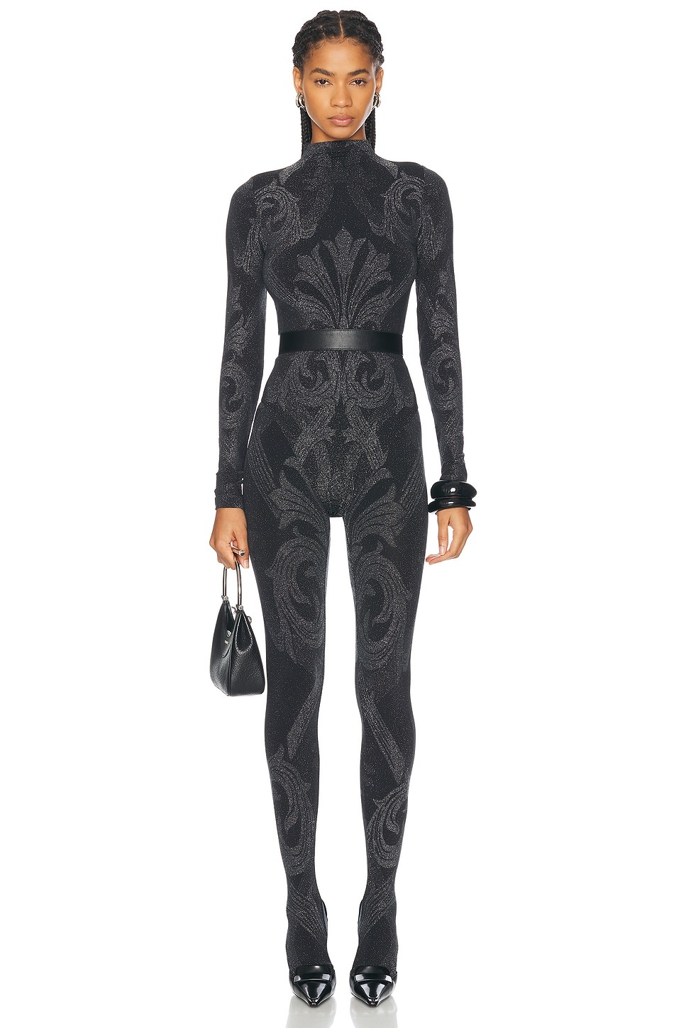 x Etro Metallic Jacquard Bodysuit - 5