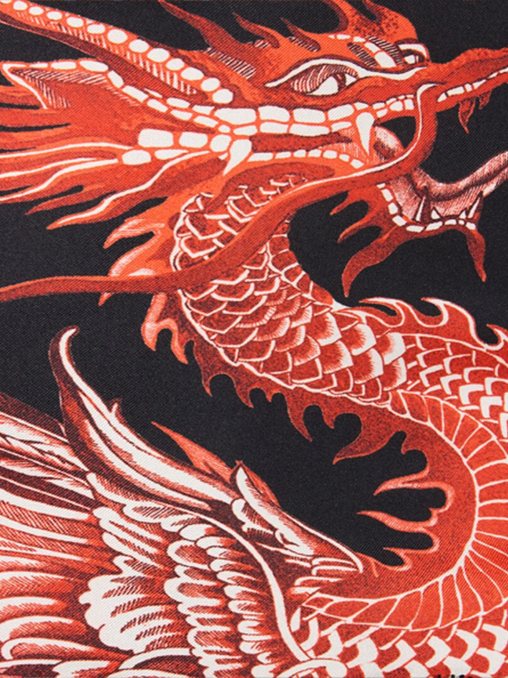 dragon-print lace skirt - 7