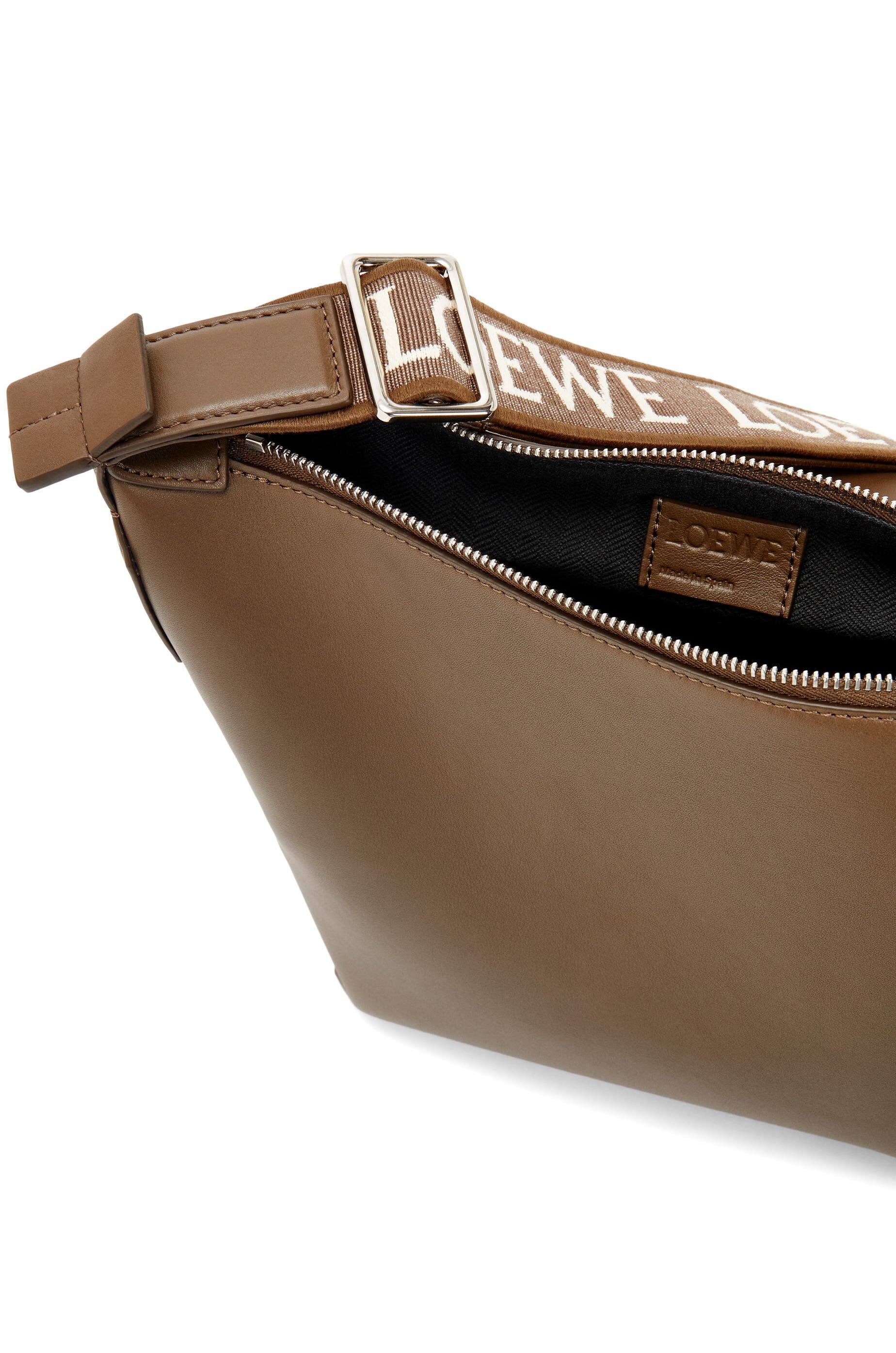 Small Cubi Crossbody bag in supple smooth calfskin and jacquard - 5