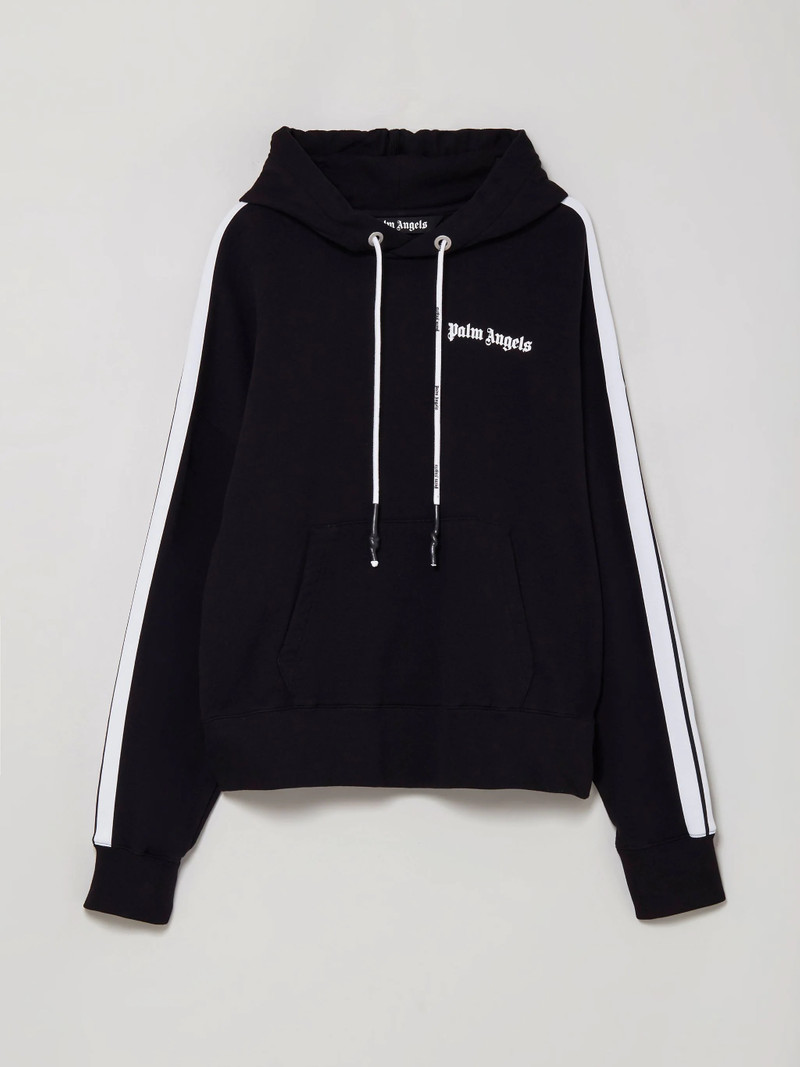 BLACK TRACK HOODIE - 1