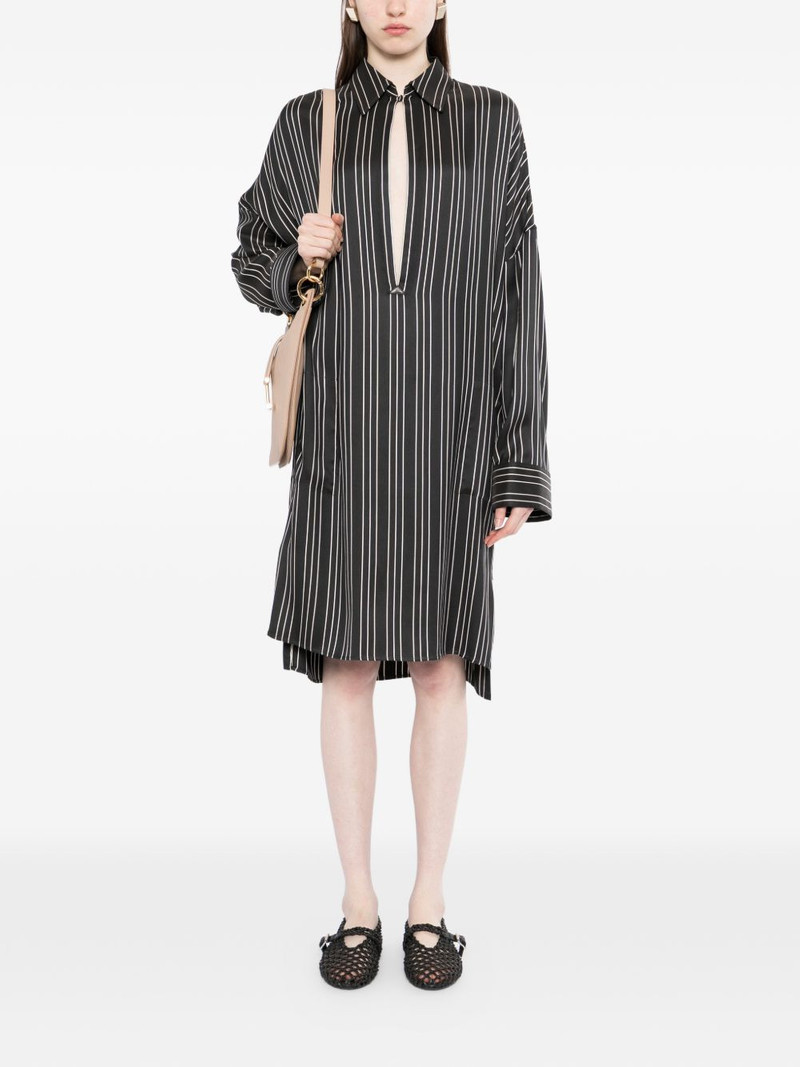 TOM FORD striped v-neck dress outlook