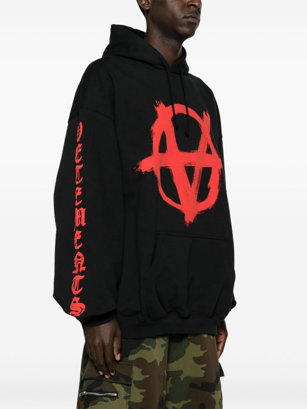 Reverse Anarchy printed hoodie - 4
