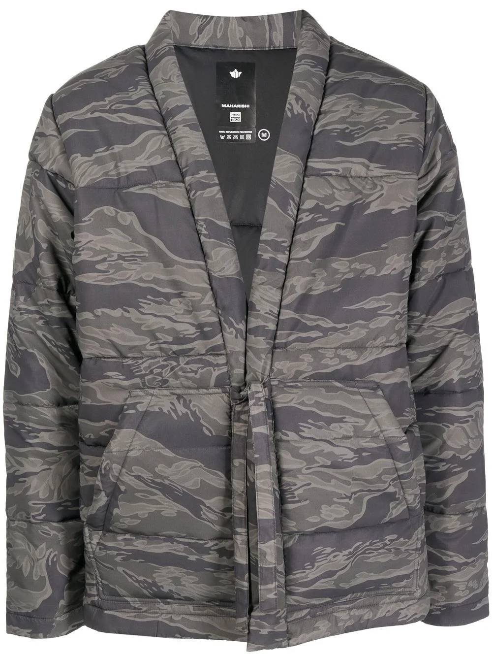 camouflage-print padded jacket - 1