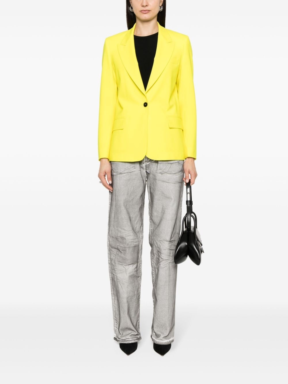 single-breasted peak-lapels blazer - 2