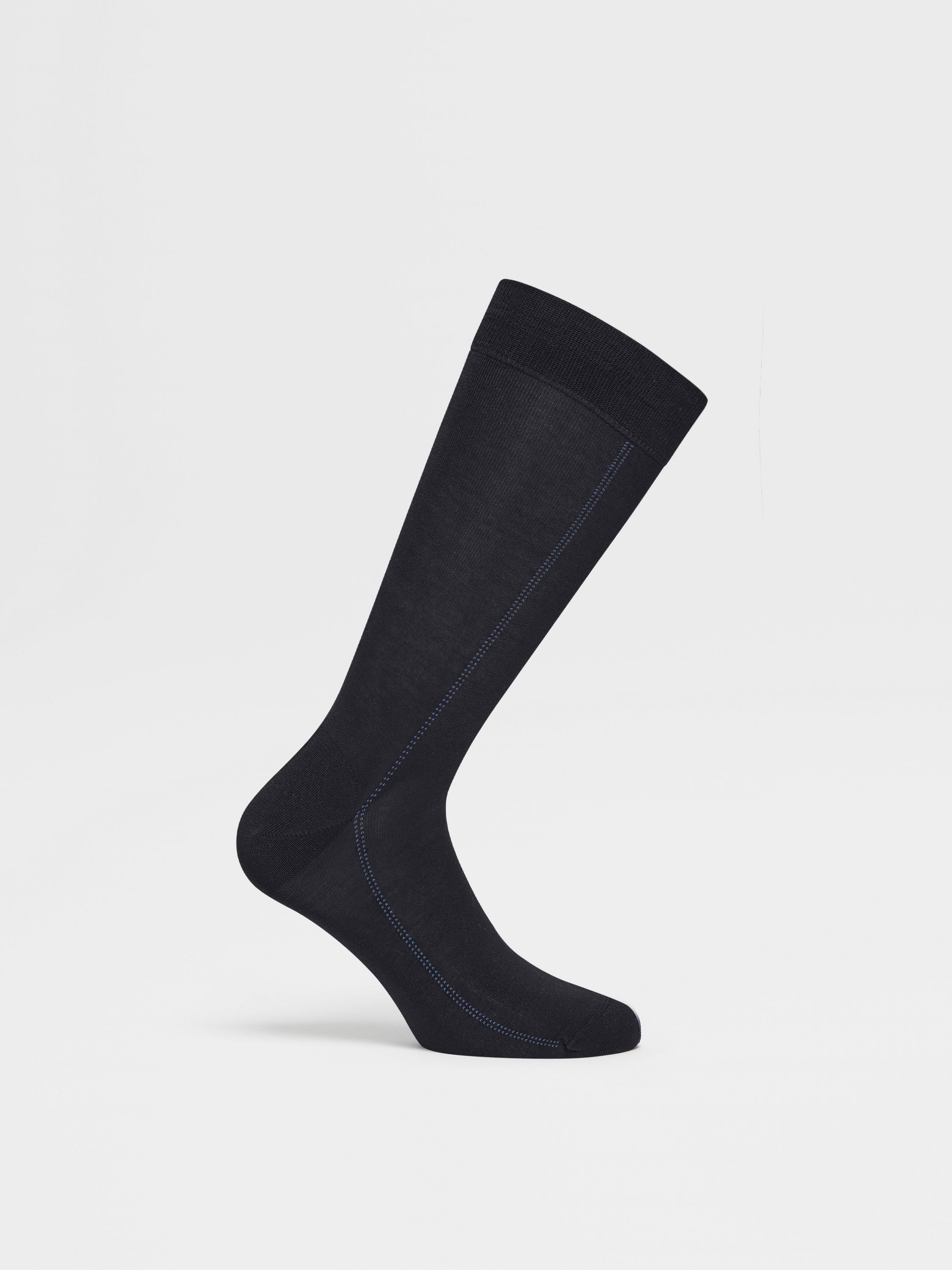 BLUE COTTON BLEND SOCKS - 3