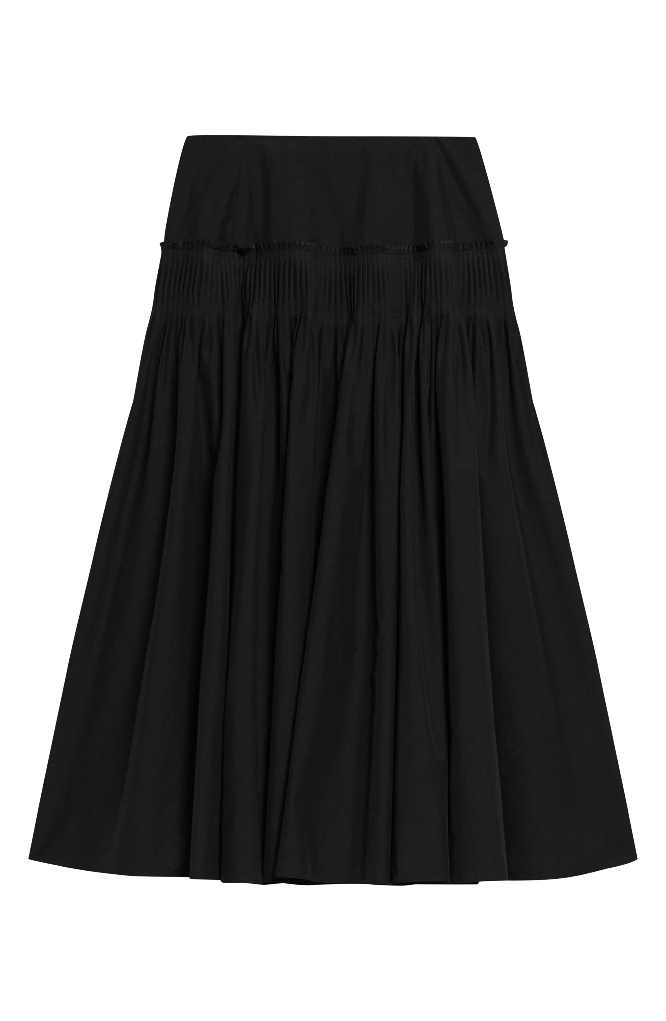 Theory Accordion Yoke Skirt in Black at Nordstrom - 5