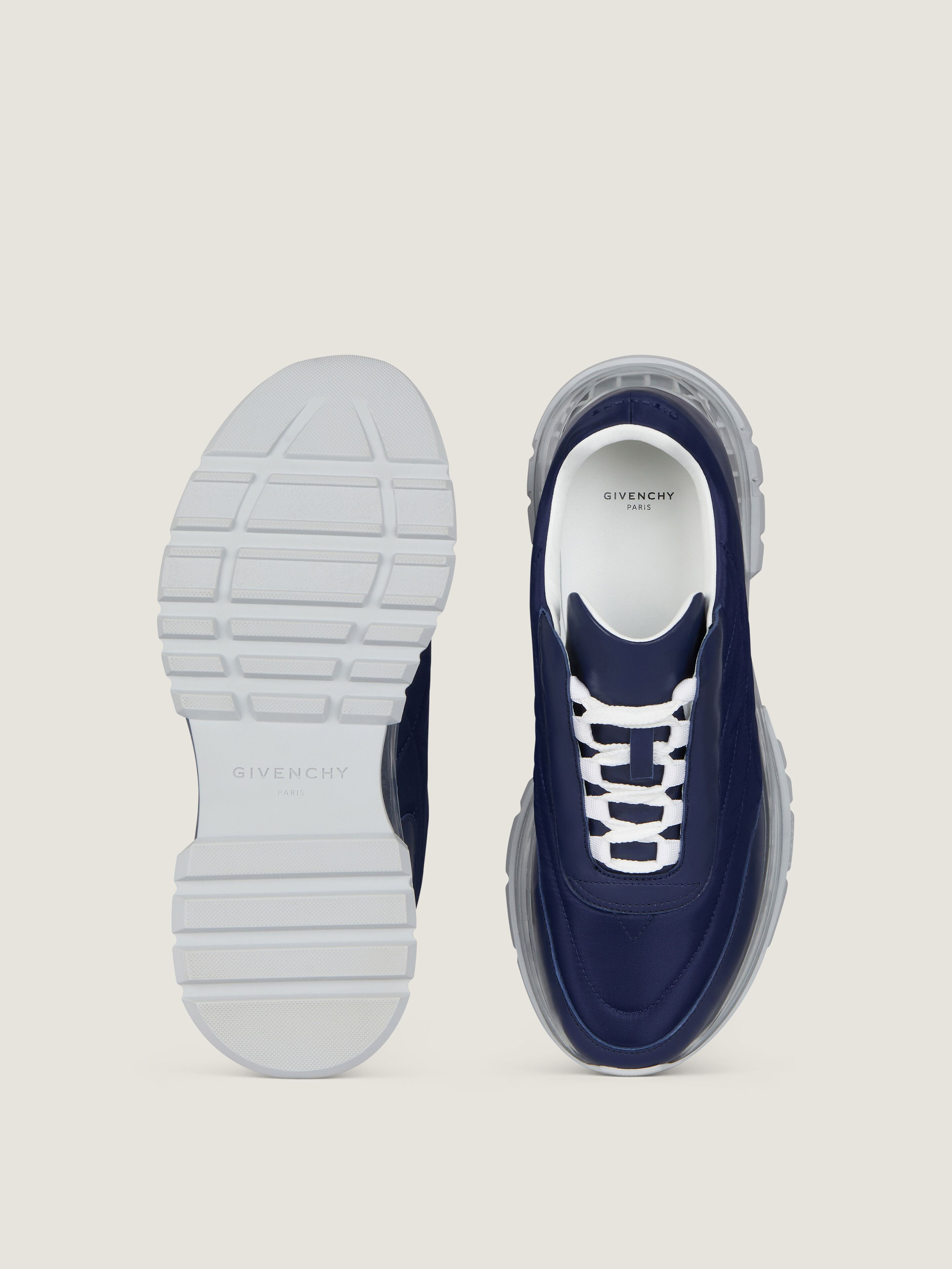 TRAINERS SNEAKERS IN PADDED NYLON AND LEATHER - 4