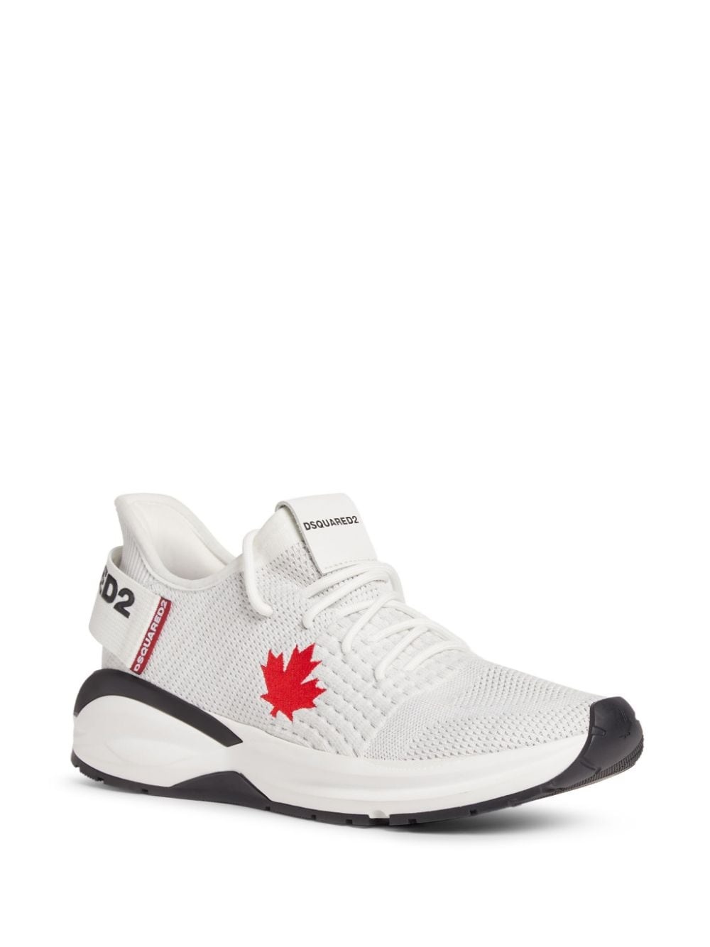 logo-tape low-top sneakers - 2