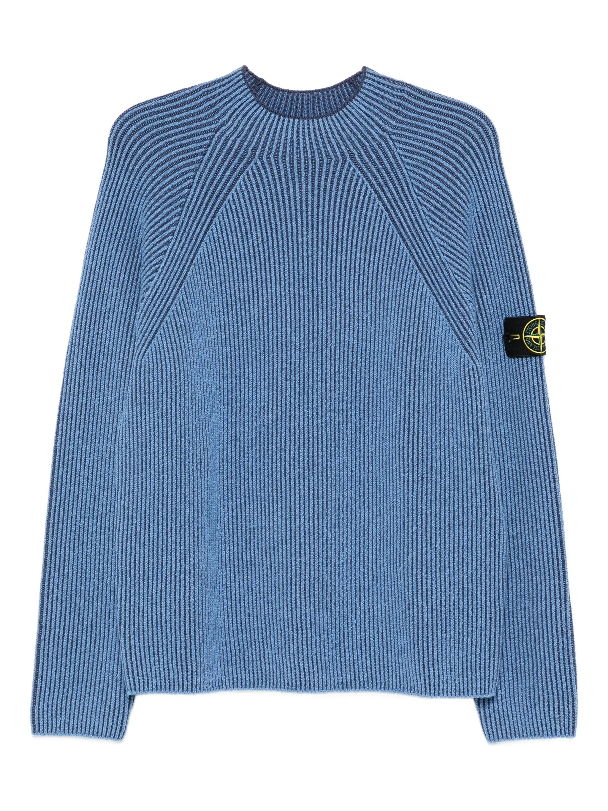 ribbed crew-neck sweater - 1