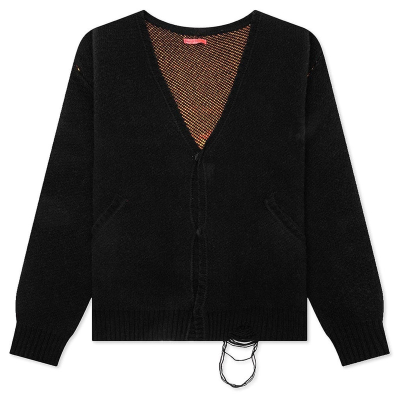 OVERSIZE CARDIGAN - BLACK 1