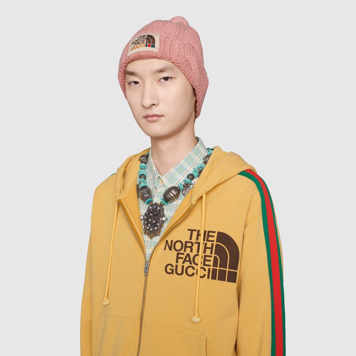 The North Face x Gucci Web print cotton sweatshirt - 5