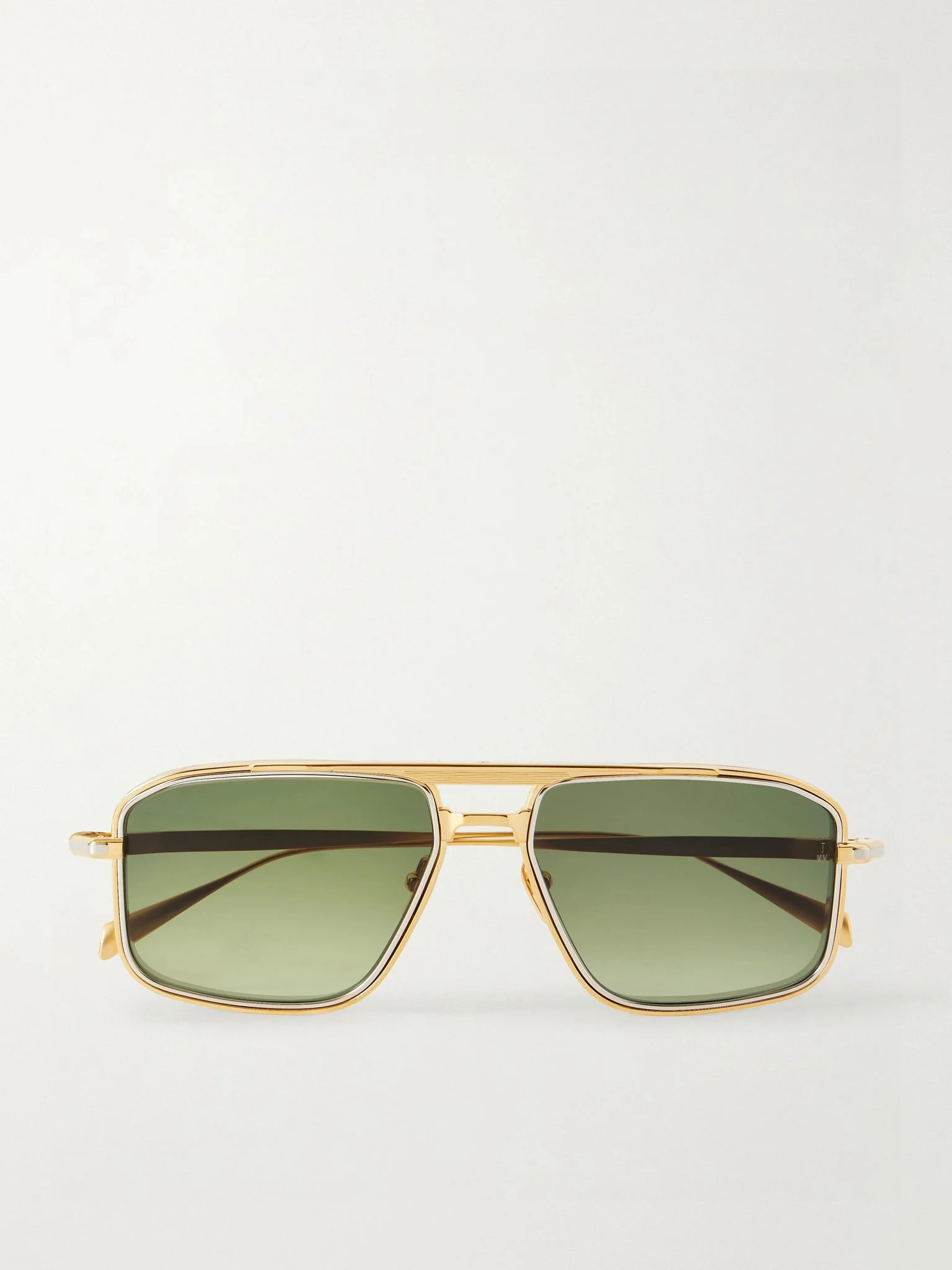 Earl aviator-style titanium sunglasses Gold - 1