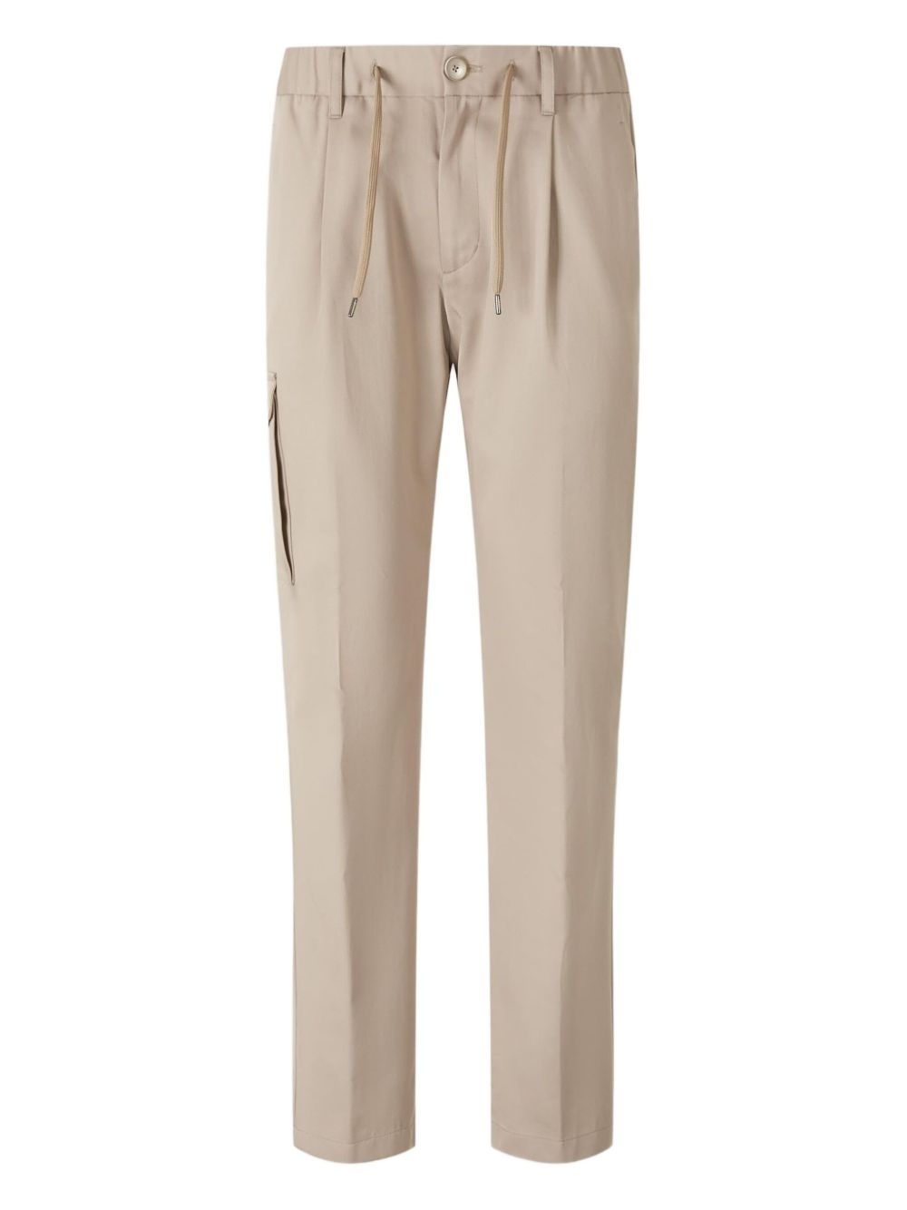 pleated cargo trousers - 1