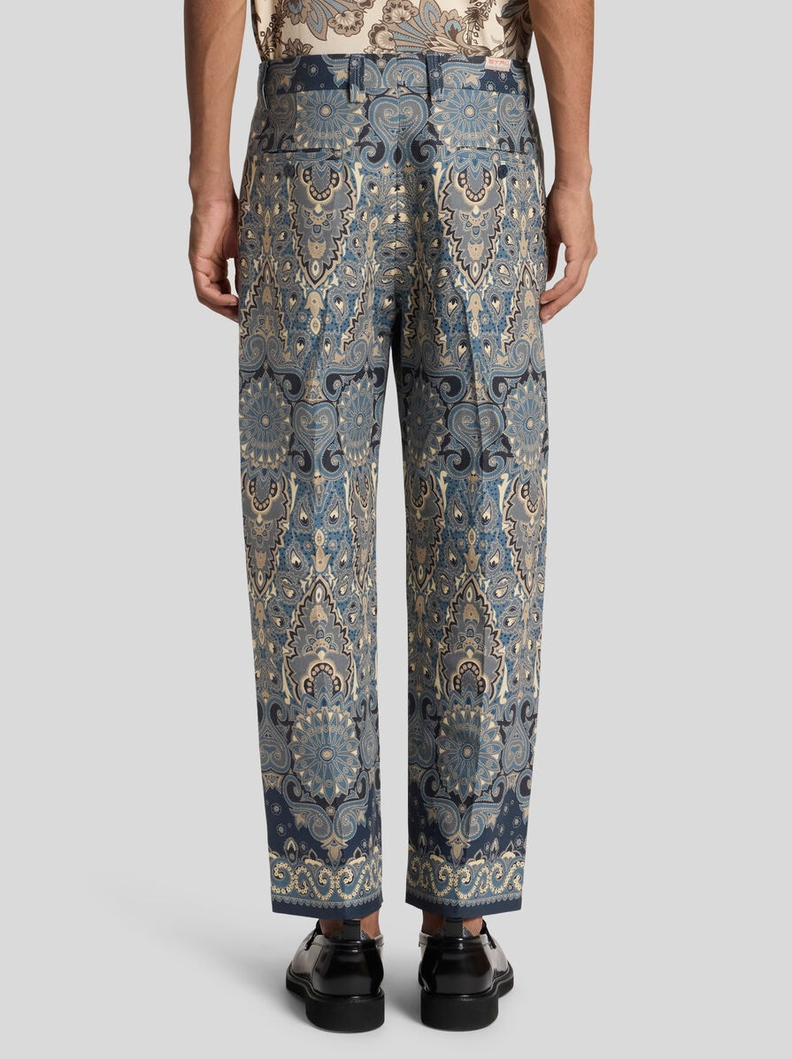 TAILORED STRETCH COTTON TROUSERS - 5