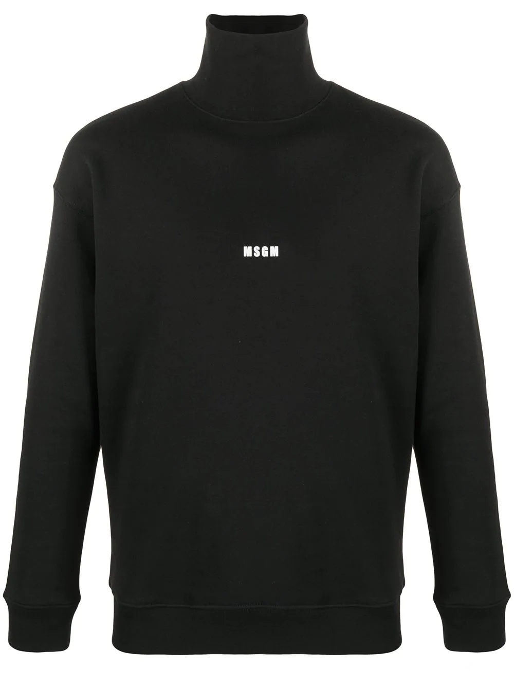 roll-neck logo print sweatshirt - 1