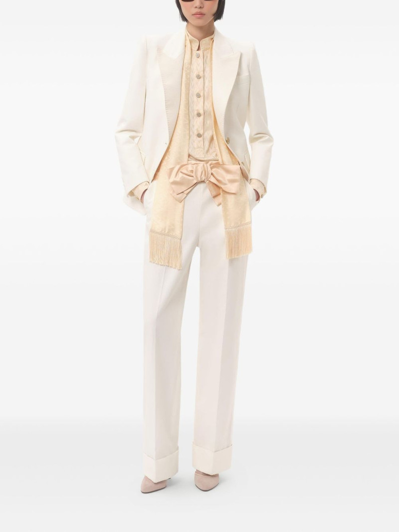 Valentino Diagonal linen trousers outlook