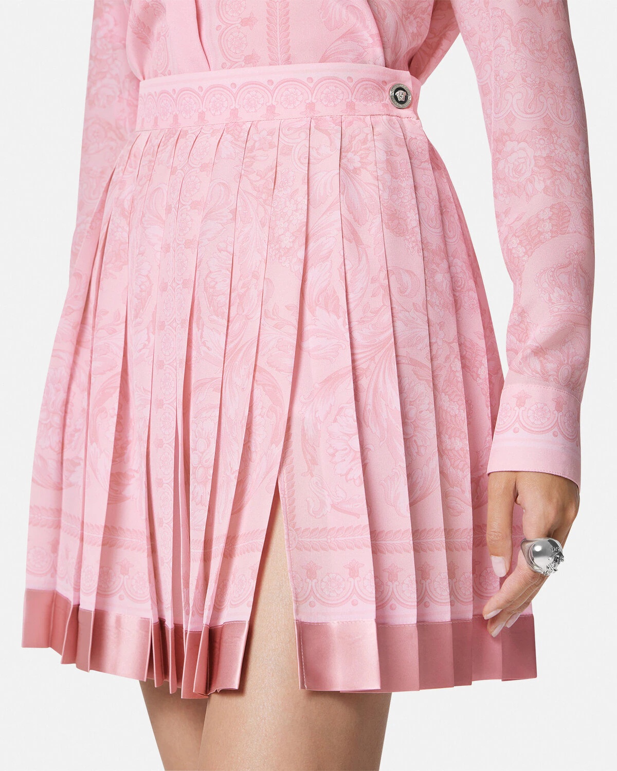 Barocco Pleated Mini Skirt - 3