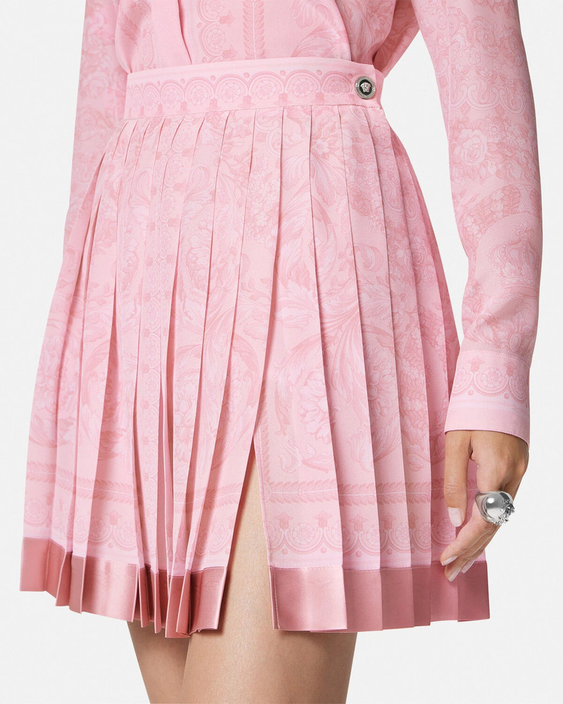 Barocco Pleated Mini Skirt 3