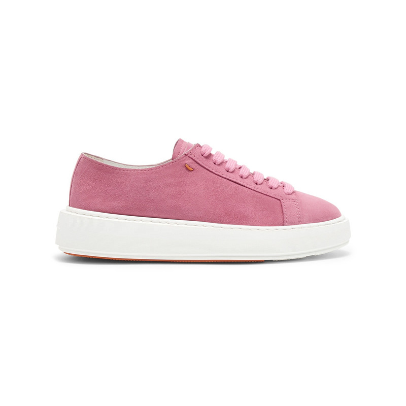 Women's pink suede sneaker 1