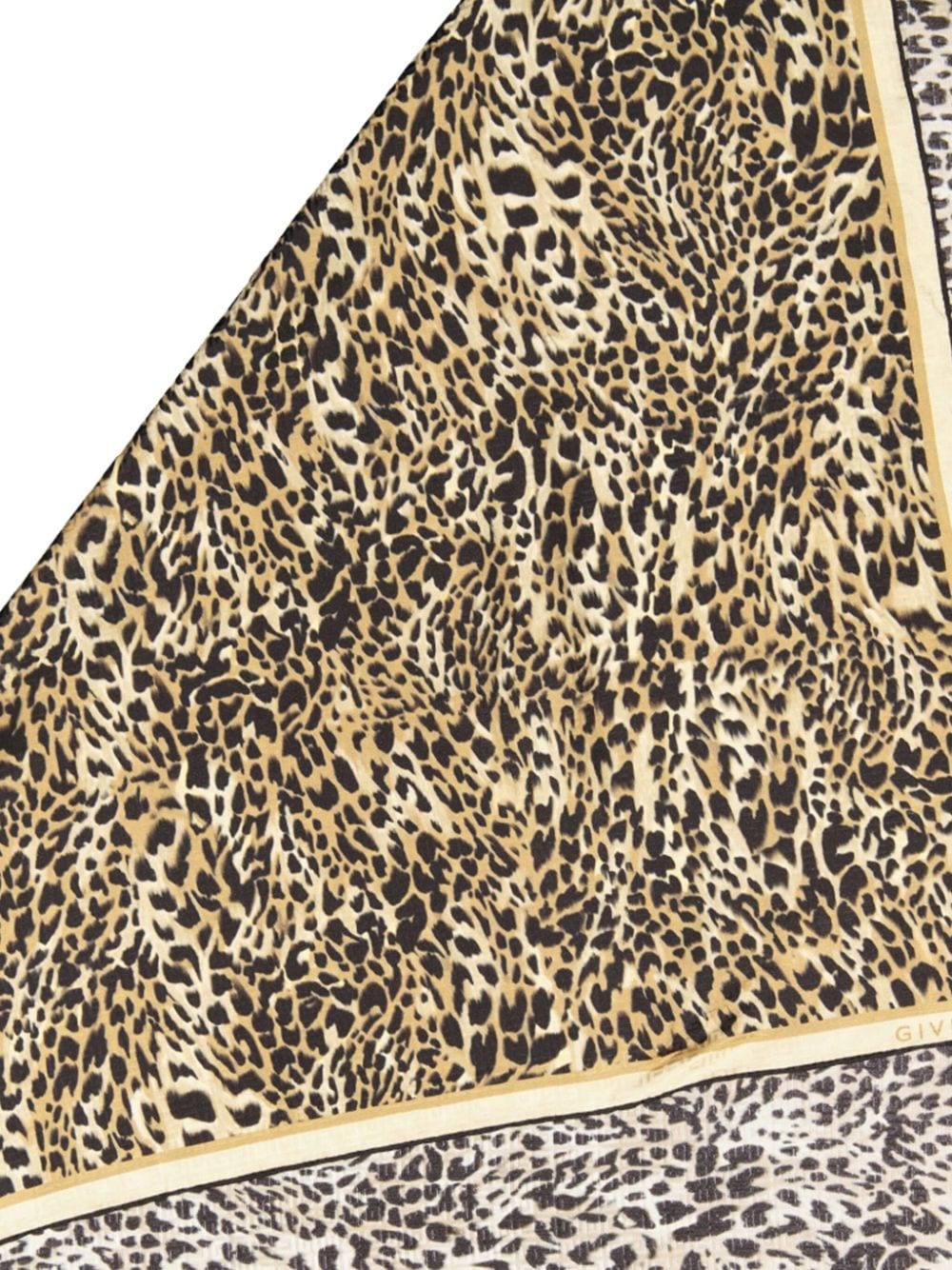 leopard-print scarf - 3