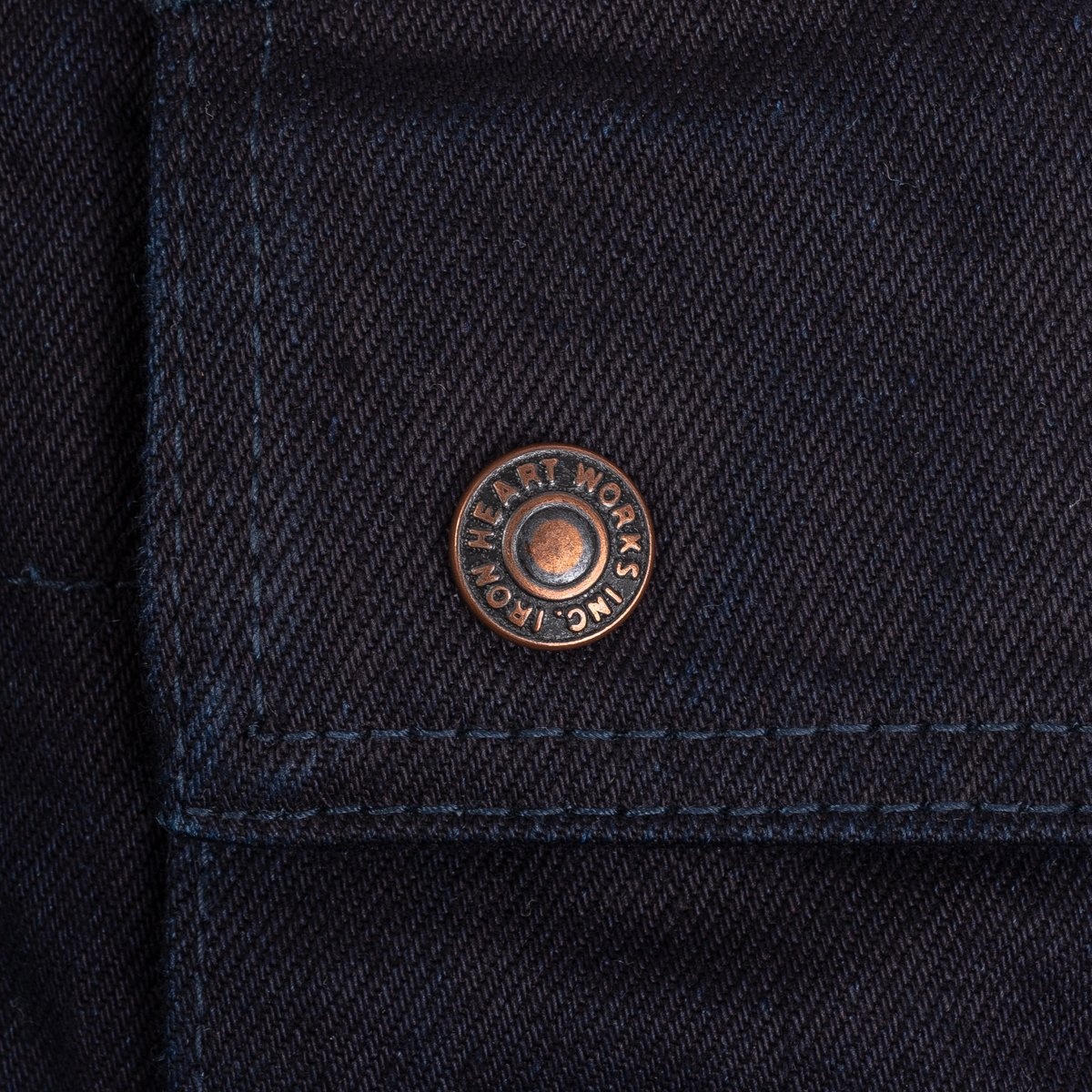 14oz Selvedge Denim Cargo Pants - Indigo/Black - 16